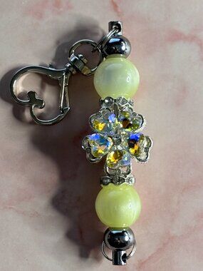#114 Handmade Beaded Purse Charm/Keychain
